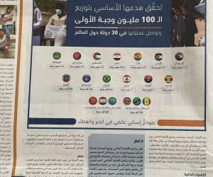 100 Million Meals Campaign in Arabic Press